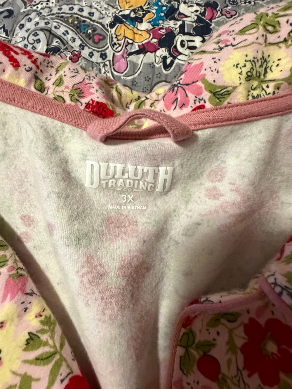 Floral Pink Cotton Pajama Set - Picture 2 of 6